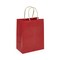 6" x 3 1/4 " x 8 3/8" Sustainable Shadow Stripe Kraft Paper Bags 250 pcs